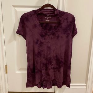 Purple tie dye soft & sexy tee